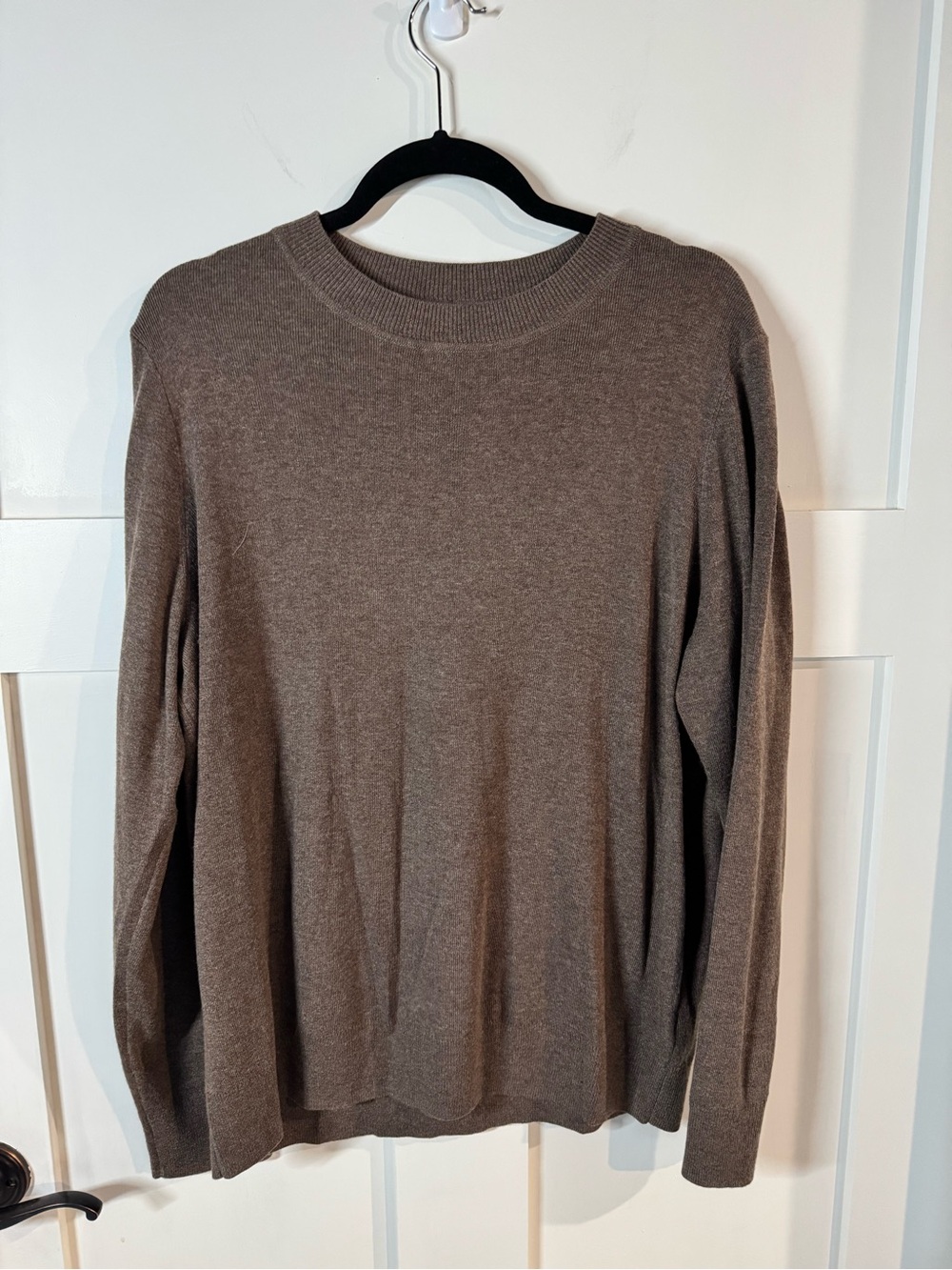 Classic Crewneck Sweater in Taupe